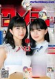 A magazine with two young women on the cover.